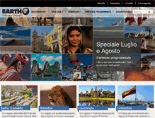 Tablet Screenshot of earthviaggi.it